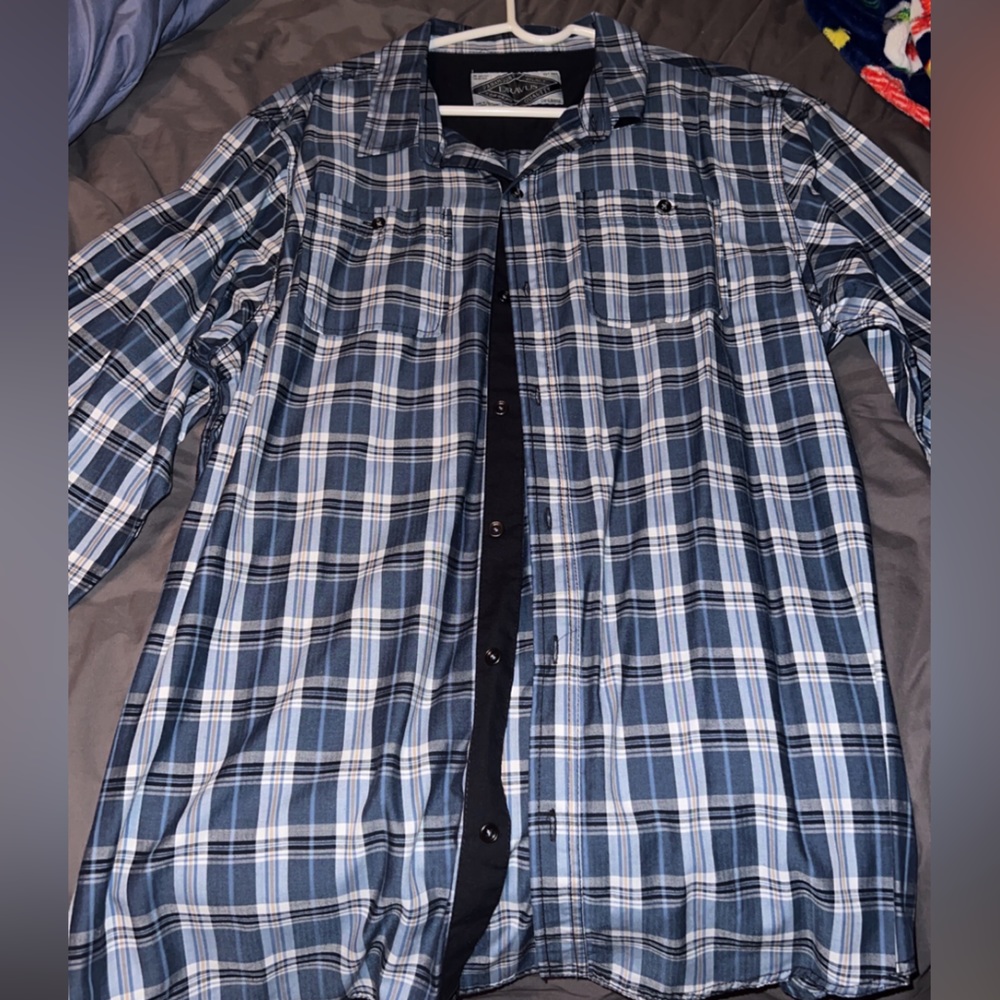 Dravis Plaid Casual Button Down Shirt